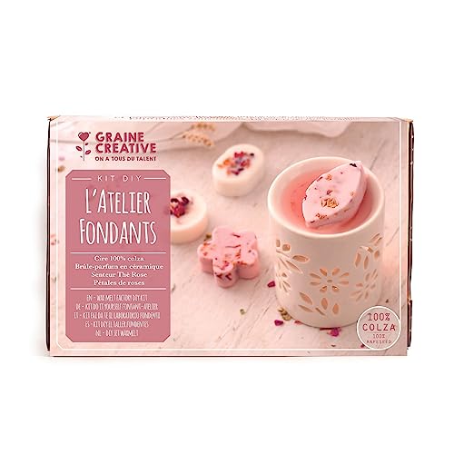 Graine Créative Kit DIY L'Atelier Fondants à Bougies Fleuries