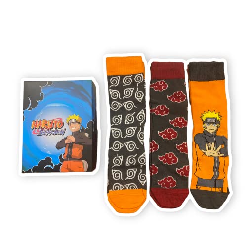 Chaussettes Naruto adulte lot de 3 paires une idée cadeau originale pour anniversaire