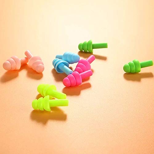 Oordopjes, silicone, 12 paar oordopjes, met opbergdoos, flexibele oordopjes, waterdichte oordopjes, voor zwemmen, reizen en slapen - Image 8