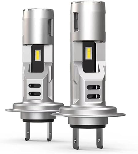 XIPHOER Bombilla LED H7 para faros delanteros 60 W 6000 K color blanco luz LED CANBUS H7 no requiere adaptador para luz antiniebla de haz alto