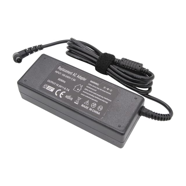 COMPAE - 4.7A 90W 6.5 * 4.4mm Сһаrɡеr AC laptop Adapters Androids Vaio PCG-61511L VGP-AC19V20 VGP-AC19V29 VGP-AC19V31 VGP-AC19V32 33 (one Adapters)