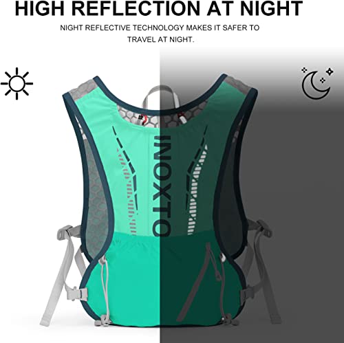 Image of INOXTO Hydration Vest Backpack, Lightweight Running Water Vest With 1.5L Bladder Bag for Hiking, Trail Running, Cycling, Marathon - Daypack for Women Men