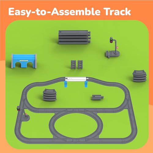 Image of Lifelong Indian City Trainset 91 PCS | Vande Bharat Electric Train Set with Lights & Sounds | USB Rechargeable DIY Toy Set with Magnetic Coaches & Electronic Track Gift for Kids 3-9 Yrs (LLCRCT06)
