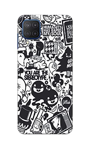 Image of Printed Hard Back Cover Case for Samsung Galaxy M12 Back Cover (Mixed Cartoon) -702