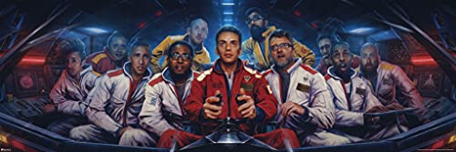 Logic Merch The Incredible True Story Album Cover Art Spacesuits Rap Posters Rapper Merch Logic Merchandise Everybody Young Sinatra Bobby Tarantino No Pressure Cool Wall Decor Art Print Poster 36x12
