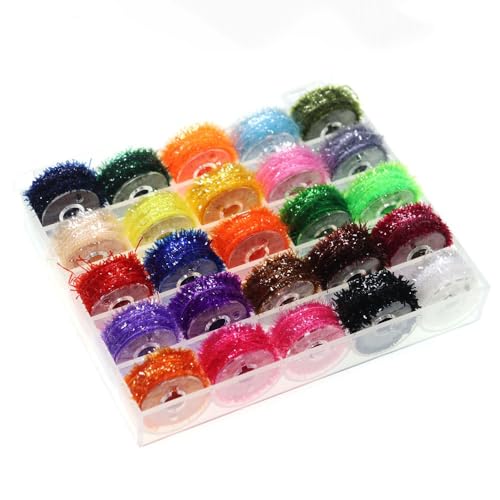 25 colores chenilla para atar moscas 5 m por carrete miniatura 6