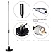 MOOKEERF Mobile Radio Antenna Car VHF UHF Dual Band 136-174MHz 400-520MHz with 10ft RG58 Cable for Ham Radio, GMRS, Yaesu, Two Way Radio Vehicle Truck SUV