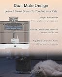 HAPUP Cat Water Fountain for Drinking Fountains Battery Operated Cat Fountain 2.2L Auto with Motion Sensor 2 Pet Water Fountain Filters 1 Pump 1 Brush 2 Cable for Cats - Image 7