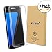 Galaxy S7 Edge Screen Protector [Full Coverage] ,Yootech [2-Pack] [Anti-Bubble] [HD Clear] Curved Edge to Edge Screen Protector for Samsung Galaxy S7 Edge,Lifetime Warranty