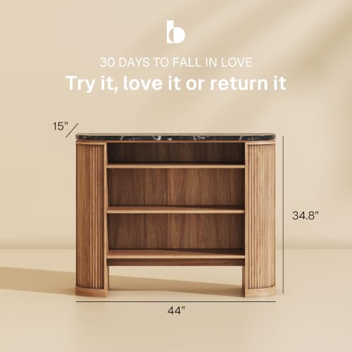 Image of BELLEZE 44 inch Jagger Console Table - Camel
