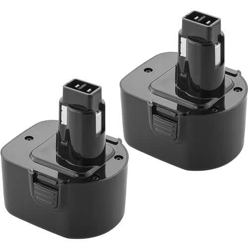 TOPBATT 2Pack 3.6Ah NiMH Battery Replacement for Dewalt 12V Battery Compatible with Dewalt 12 Volt Battery DE9037 DW9071 DW9072 DC9071 DE9071 DE9072 DE9074 DE9075 Cordless Power Tool Batteries
