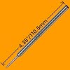 Jaymo Replacement for Cross Selectip 8523 - Measures 4.375 in / 111 mm Long - Gel Rolling Ball Pen Refill - 12 Black