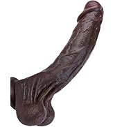Amazon.com: 12" Big Black Thrusting Dildo Vibrator - Huge Thick BBC Heated  Dildo with Strong Suction Cup, XL Giant Realistic Liquid Silicone Dildos  with 7 Thrust 10 Vibrating, Massive Adult Sex Toys