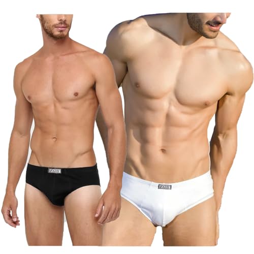 Kit 10 Cueca Slip Masculina Algodão Básica Original (GG veste 42, Multicolorido)