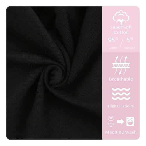 Donella Girls Training Bras - Soft Cotton Kids Sports Bra, 5 Pack Crop Tops3