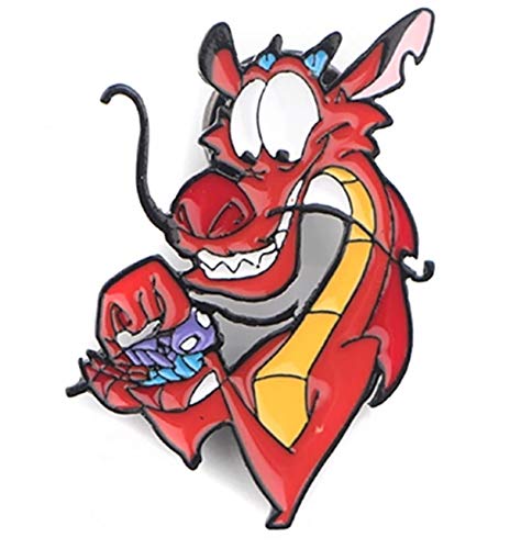Mulan Dragon Mushu 1 Inch Tall Metal Enamel Pin