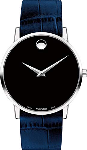 Image of Movado Analog Black Dial Men's Watch-607221.0