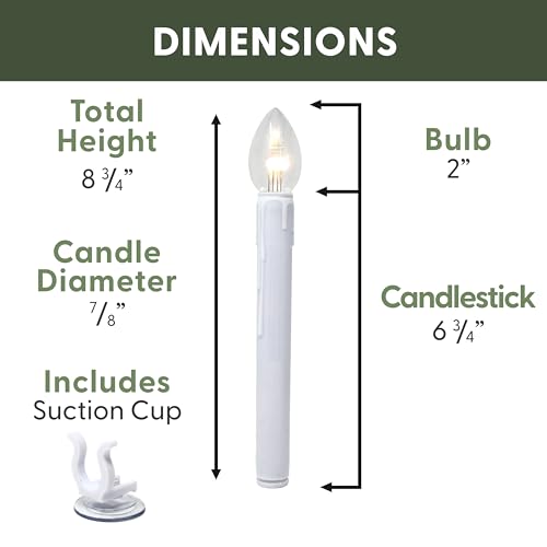 Bougies LED de décoration avec ventouses pour illuminer vos vitres - 4