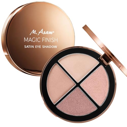 M. Asam MAGIC FINISH Satin Eyeshadow Palette (4x1 8g) Hochpigmentierte Lidschatten-Palette mit 4 harmonierenden Lidschatten Für dezente und dramatische Augen Make-up Looks Vegan