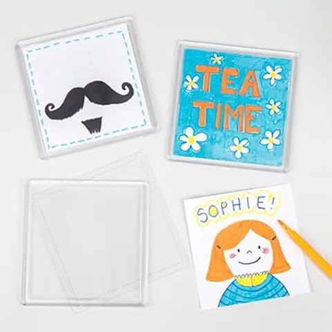 Baker Ross Acrylic Coaster Kit for Kids Cover