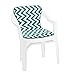 Cuscino Sedia Poltrona Zig Zag Morbido Coprisedia Interno Esterno Bar Dehor mod.VIOLINO 11D VERDE