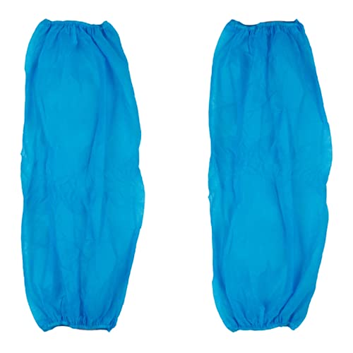 Disposable Sleeve Breathable Disposable Arm Protective Sleeves, Durable & Latex-free Oversleeves Protector, Clean Rooms Laboratories Operation Room Arm Cover ( Color : Blue )