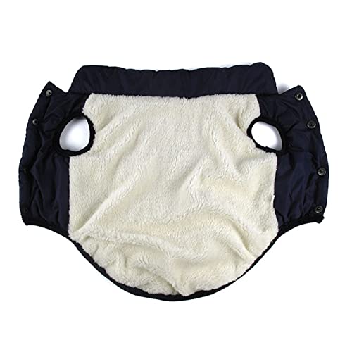 Vêtement chaud pour petit chien bleu ciel | Manteau d'hiver taille S - 4