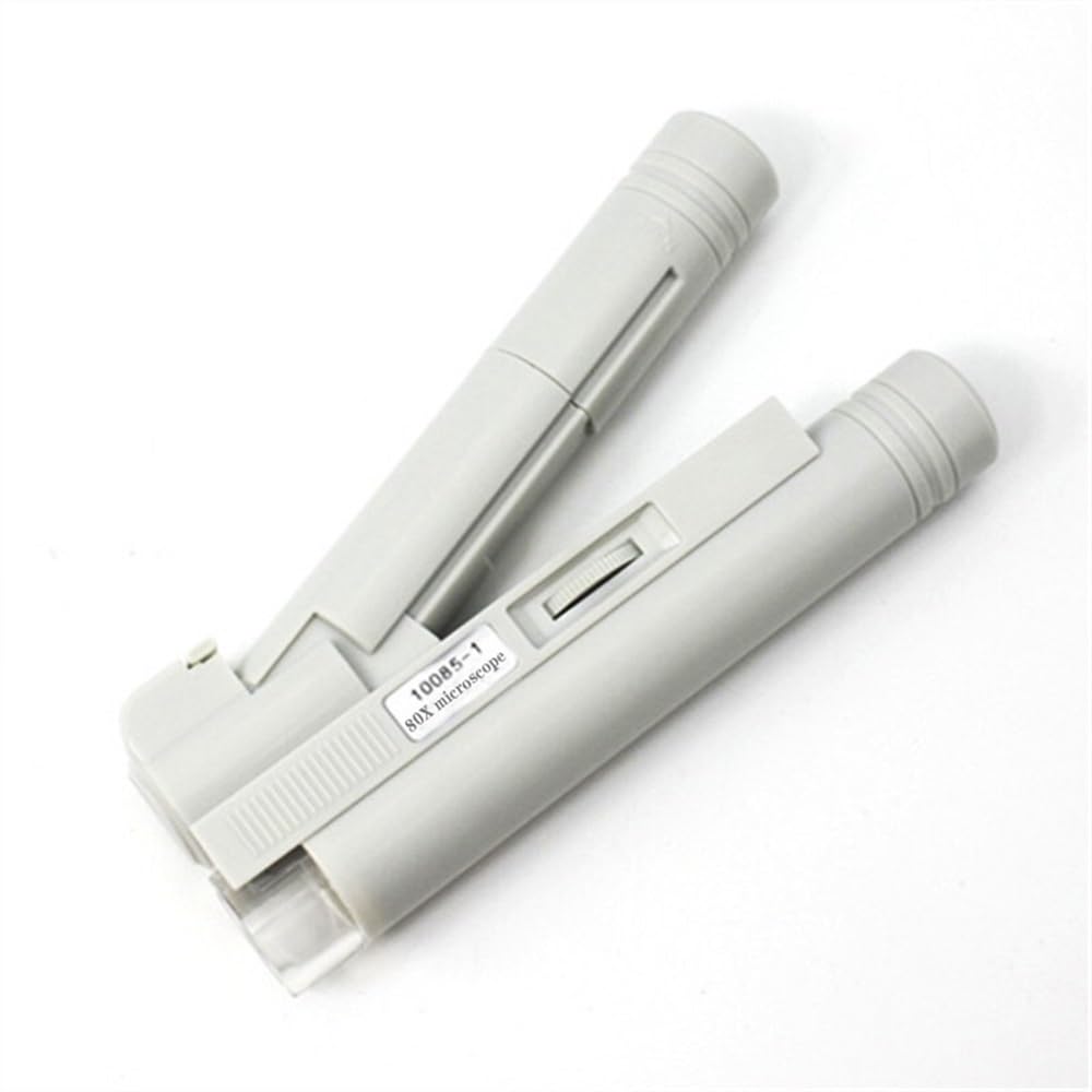Microscope Portable Hand-held 80XMicroscope-with White LED Light Source Pocket Microscope