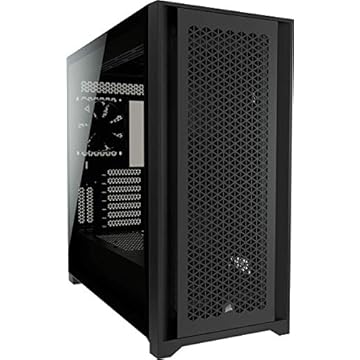 Gabinete Corsair Gamer 5000D AIRFLOW - Mid Tower, Lateral em Vidro temperado, Preto - CC-9011210-WW
