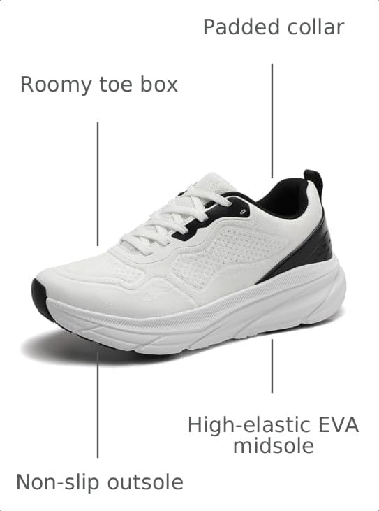 Image of Breathable Running Shoes for Men Non Slip Slip On Walking Shoes Lightweight Walking of Mesh Workout Fashion Comfortable