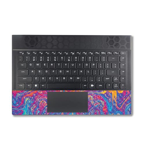 Image of MightySkins Carbon Fiber Skin Compatible With Alienware X14 R2 (2023) Full Wrap Kit - Paint Currents | Protective Durable Textured Carbon Fiber Finish | Easy To Apply & Change Styles | Made in the USA
