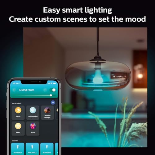 Image of Philips Hue Smart 100W A21 LED Bulb - White and Color Ambiance Color-Changing Light - 1 Pack - 1600LM - E26 - Indoor - Control with Hue App - Works with Alexa, Google Assistant and Apple Homekit