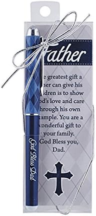 God Bless Dad Proverbs 20:7 Ballpoint Pen and Bookmark Gift Set