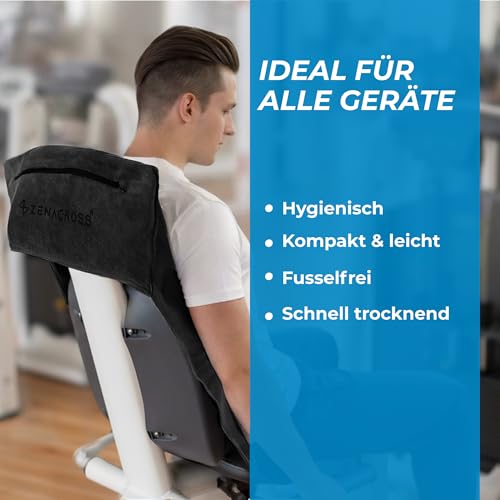 ZENACROSS Fitness Handtuch Mikrofaser 120x50 - Gymhandtuch - Sporthandtuch – Ansicht 4