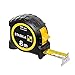 STABILA Taśma miernicza BM 300, 8 m, taśma miernicza z dwustronną skalą metryczną, nietłukąca się obudowa PC/ABS, hak SPIKES, klips na pasek, dokładność MID