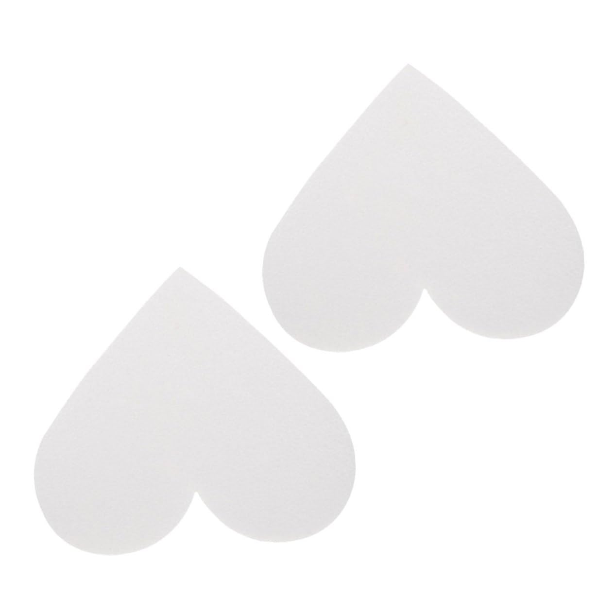 Alipis 2pièces Modèle De Gâteau Cœur Lot de Dummies Réutilisables Mousse pour Pratique De Décoration De Gâteaux Accessoire De Mariage Et Fête De Haut De Hauteur