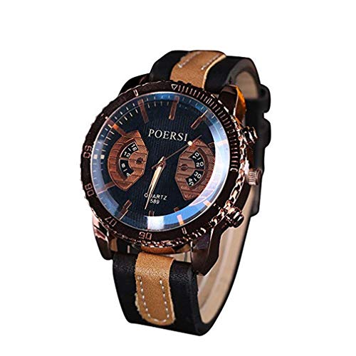 ITVIP Orologio al quarzo da uomo, orologio da polso alla