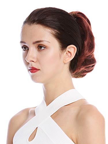 WIG ME UP, 1028-V-35 Ponytail Hairpiece Extensions short great volume wavy auburn reddish brown 8inch, golden auburn (35) - Image 3