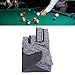 Aymzbd Billiard Glove 5 Open Fingers Billiards Glove Pool Cue Gloves Nylon Mesh for Left Hand, Men Women, Gray