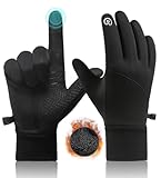 Amazon CRAZY SHARK Winter Warm Gloves, Windproof Water-Resistant Thermal Anti-slip Touch Screen Cycling Gloves for Men Women Hiking Climbing Riding Bike Outdoor Sports #ad