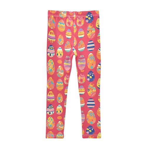 Easter Eggs Pattern Holidays Kids Girl's Athletic Leggings Casual Full Length Dance Pants Exercise2