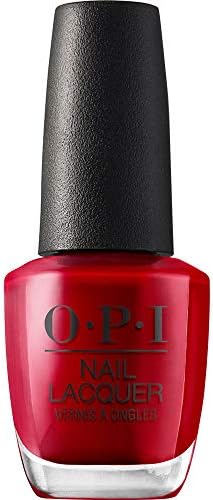 OPI Nail Lacquer, Red Hot Rio, Red Nail Polish, 0.5 fl oz