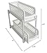 Fox Valley Traders 2 tier Sliding Shelves, One Size Fits All, White