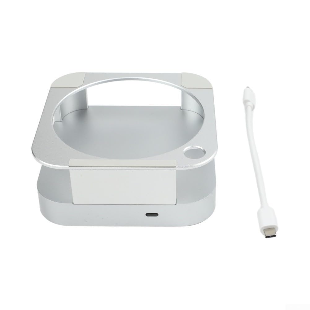 Stacja dokująca do komputera Mac do mini aluminium uchwyt pionowy USB 3.0 szybkie ładowanie, oszczędność miejsca, srebrna
