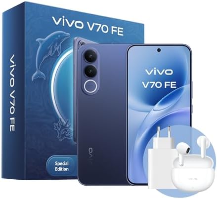 vivo Smartphone V70 FE, fotocamera principale da 200 MP, 256 GB d...