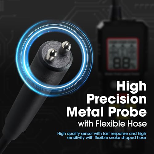 Image of Digital Brake Fluid Tester with Corrosion-Resistant Gooseneck Probe Checking for DOT3 DOT4 DOT5.1 Car Diagnostic Testing Tool with Color-Coded LED, Buzzer Alarm, Data Hold and Lighting for Auto Care