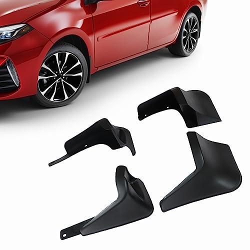 Image of 4 Pieces Car Mud Flaps Replacement for Corolla 2014 2015 2016 2017 2018 2019 Splash Guard Mudguard Full Set Front Rear