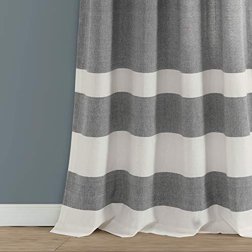 Rideaux en coton gris pour petite fenêtre solution vis-à-vis Cape Cod