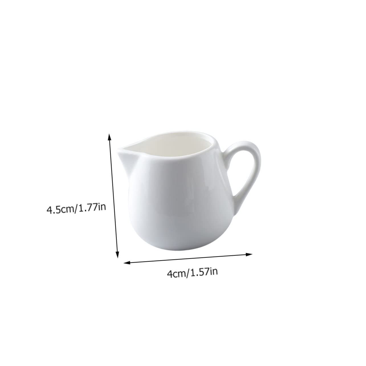 3pcs Ceramic Milk Jug Coffee Syrup Sauce Jugs Espresso Shots Milk Jugs Cappuccino Pitcher Milk Pitchers Kitchen Utensils Storage Container Milk Storage Jugs White Ceramics NAMOARLY