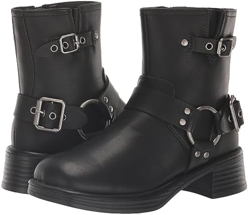 Steve Madden Girls Shoes Girls Flyer Motorcycle Boot, Black, 5 Big Kid | Image 6